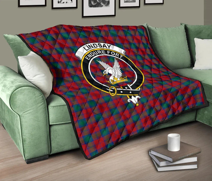 Scottish Lindsay Modern Clan Crest Tartan Quilt Tartan Plaid 10