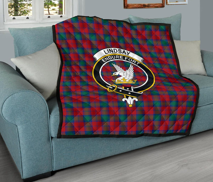 Scottish Lindsay Modern Clan Crest Tartan Quilt Tartan Plaid 11