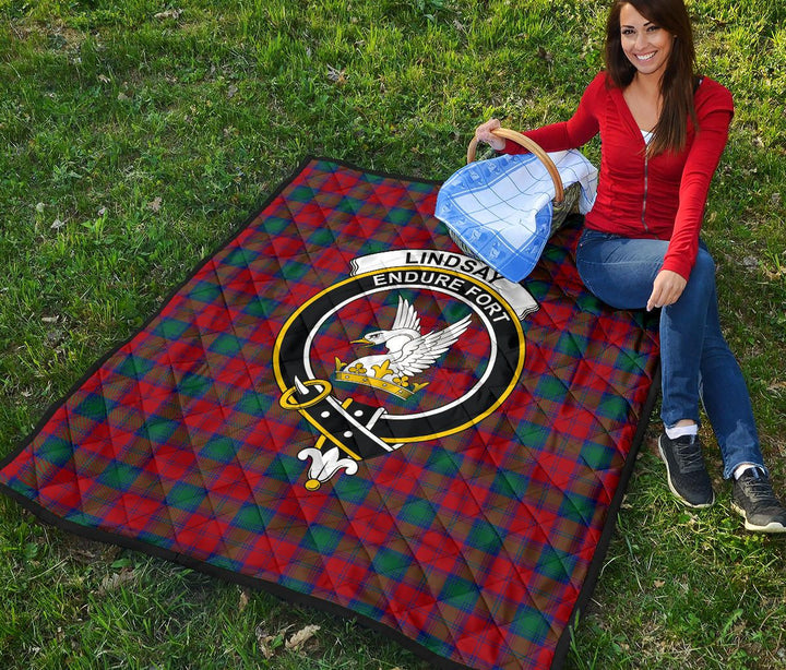 Scottish Lindsay Modern Clan Crest Tartan Quilt Tartan Plaid 4