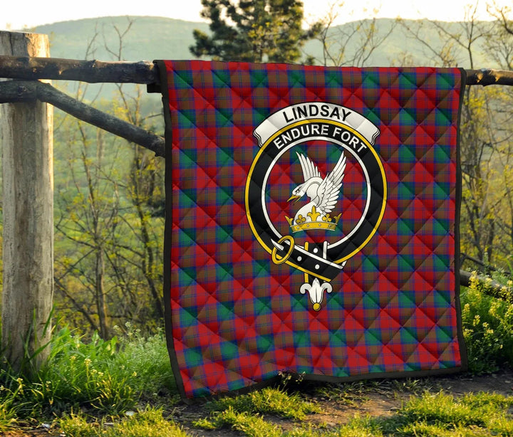 Scottish Lindsay Modern Clan Crest Tartan Quilt Tartan Plaid 6