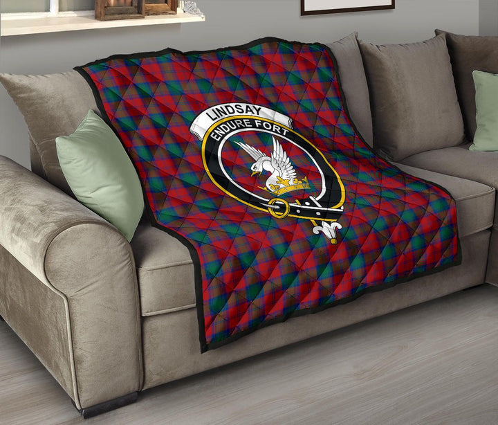 Scottish Lindsay Modern Clan Crest Tartan Quilt Tartan Plaid 8