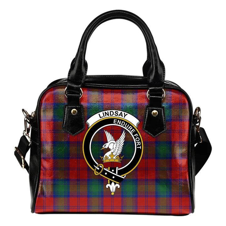 Scottish Lindsay Modern Clan Crest Tartan Shoulder Handbag Tartan Plaid 1