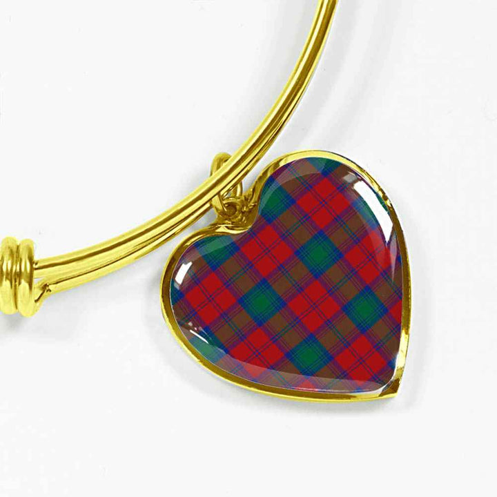 Scottish Lindsay Modern Clan Tartan Bangle Heart Tartan Plaid 2