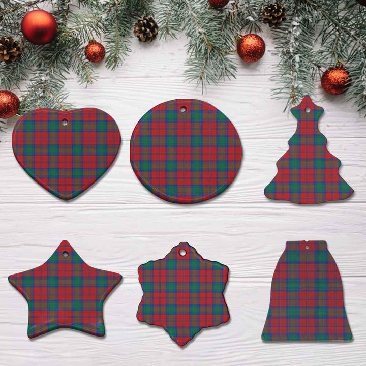 Scottish Lindsay Modern Clan Tartan Ceramic Ornament All Tartan Plaid
