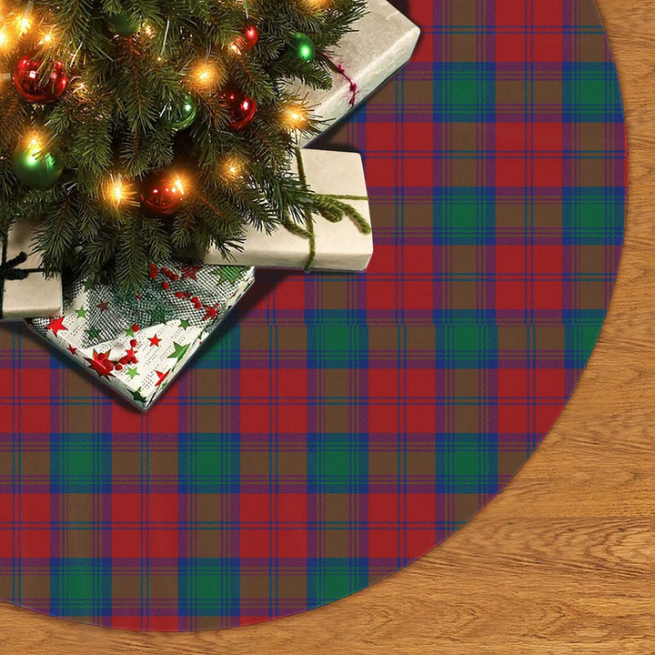 Scottish Lindsay Modern Clan Tartan Christmas Tree Skirt No Tassels 2 Tartan Plaid