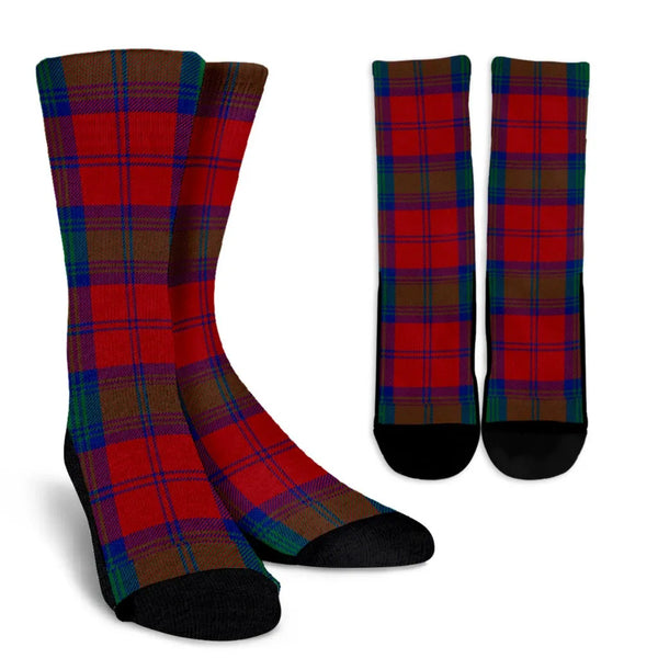 Scottish Lindsay Modern Clan Tartan Crew Socks