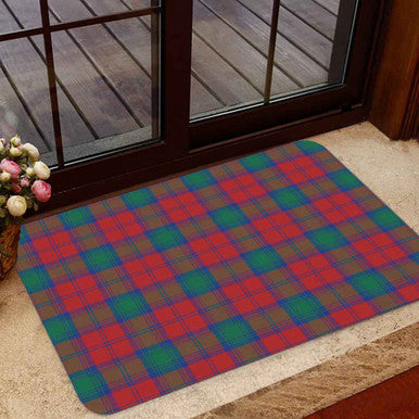 Scottish Lindsay Modern Clan Tartan Door Mat Tartan Plaid 1