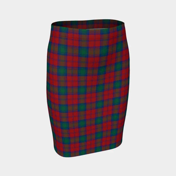 Scottish Lindsay Modern Clan Tartan Fitted Skirt Tartan Plaid 1