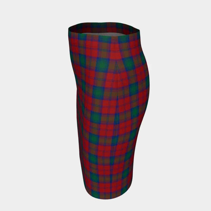 Scottish Lindsay Modern Clan Tartan Fitted Skirt Tartan Plaid 2