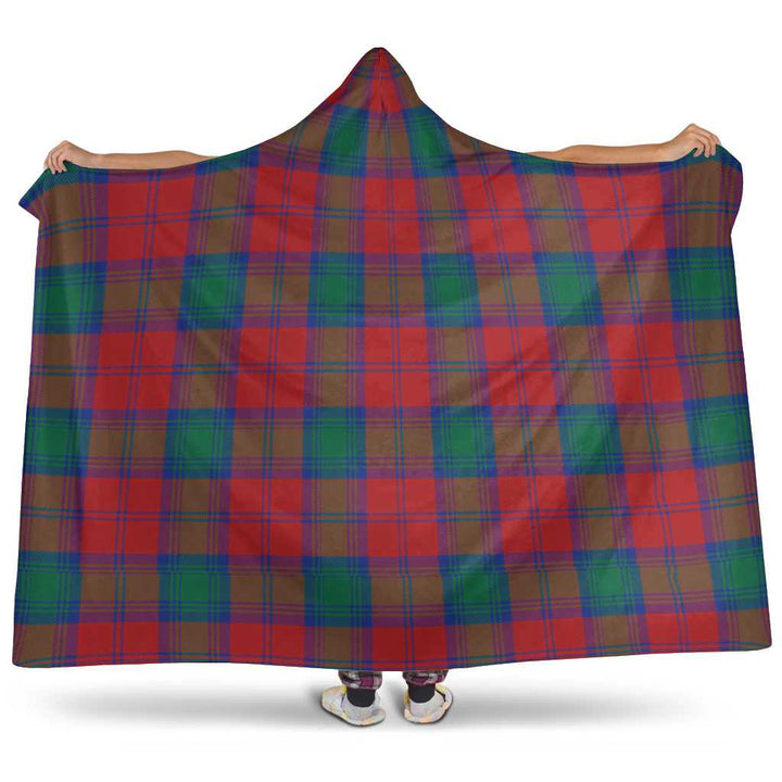 Scottish Lindsay Modern Clan Tartan Hooded Blanket Tartan Plaid 1