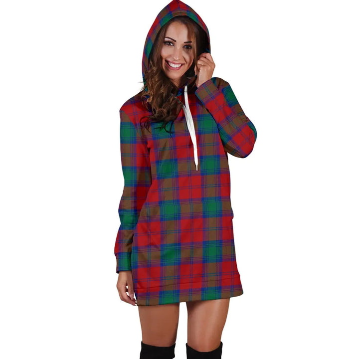 Scottish Lindsay Modern Clan Tartan Hoodie Dress