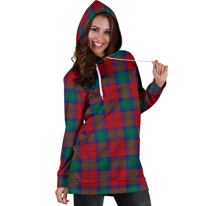 Scottish Lindsay Modern Clan Tartan Hoodie Dress
