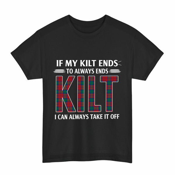 Scottish Lindsay Modern Clan Tartan Kilt Pride T-Shirt Tartan Plaid Black Color