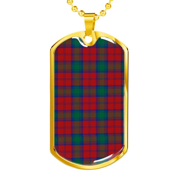 Scottish Lindsay Modern Clan Tartan Military Dog Tag Necklace Tartan Plaid 2