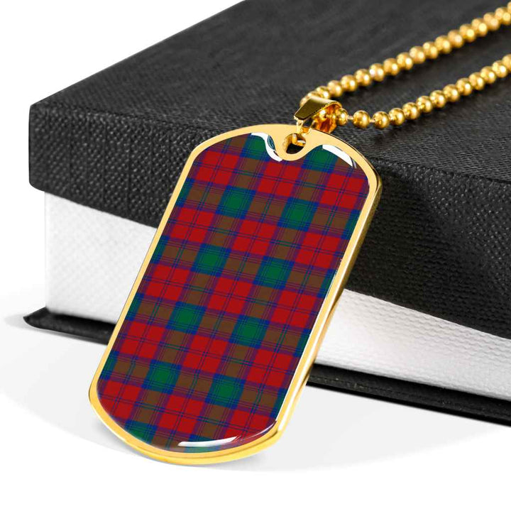 Scottish Lindsay Modern Clan Tartan Military Dog Tag Necklace Tartan Plaid 6