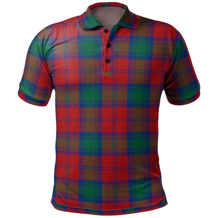 Scottish Lindsay Modern Clan Tartan Polo Shirt Front Side Tartan Plaid