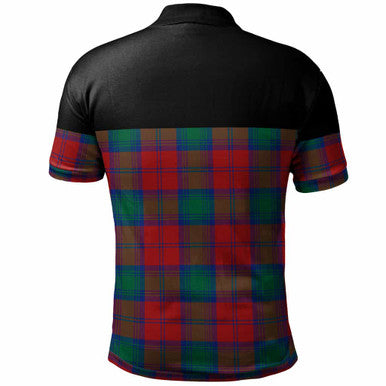 Scottish Lindsay Modern Clan Tartan Polo Shirt - Horizontal Style Back Side Tartan Plaid