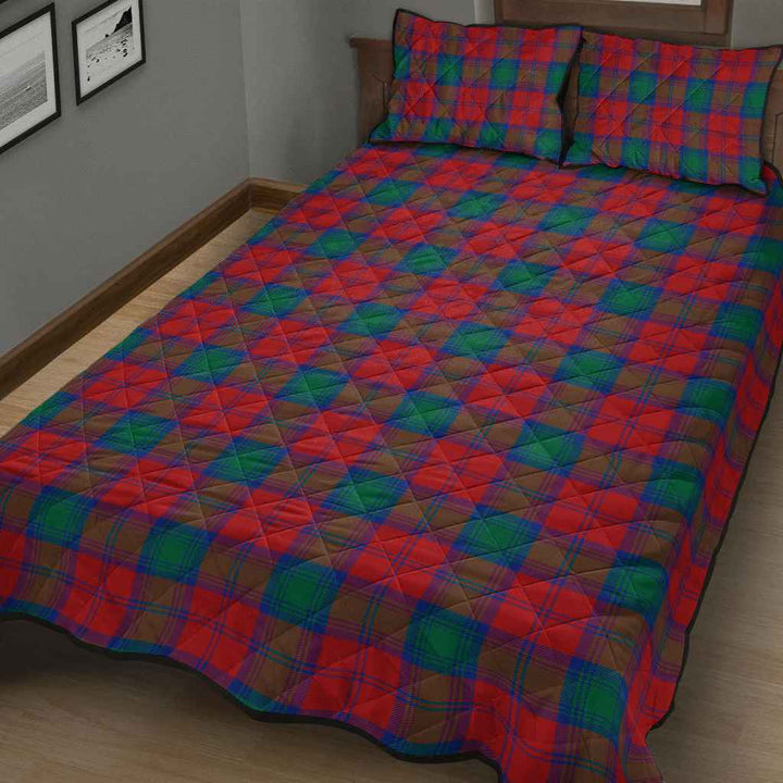 Scottish Lindsay Modern Clan Tartan Quilt Bed Set Tartan Plaid 3