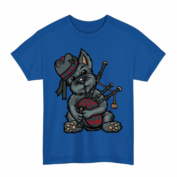 Scottish Lindsay Modern Clan Tartan Terrier Bagpipes T-Shirt Tartan Plaid Royal Color