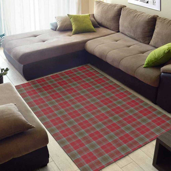 Scottish Lindsay Weathered Clan Tartan Area Rug Tartan Plaid 2