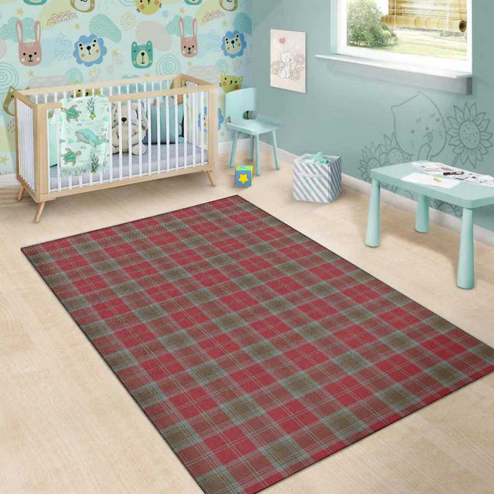 Scottish Lindsay Weathered Clan Tartan Area Rug Tartan Plaid 5