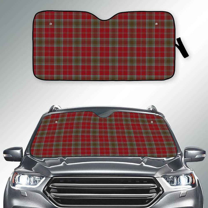 Scottish Lindsay Weathered Clan Tartan Car Windshield Sun Shade Tartan Plaid 2