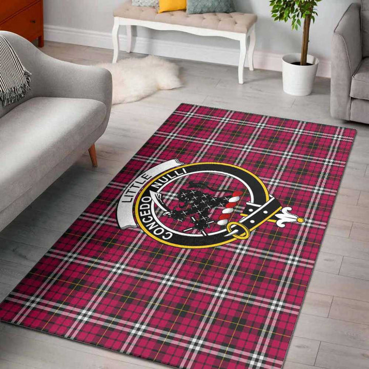 Scottish Little Clan Crest Tartan Area Rug Tartan Plaid 1