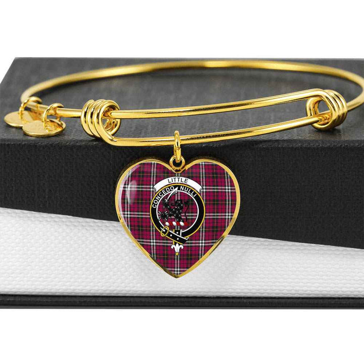 Scottish Little Clan Crest Tartan Bangle Heart Tartan Plaid 6