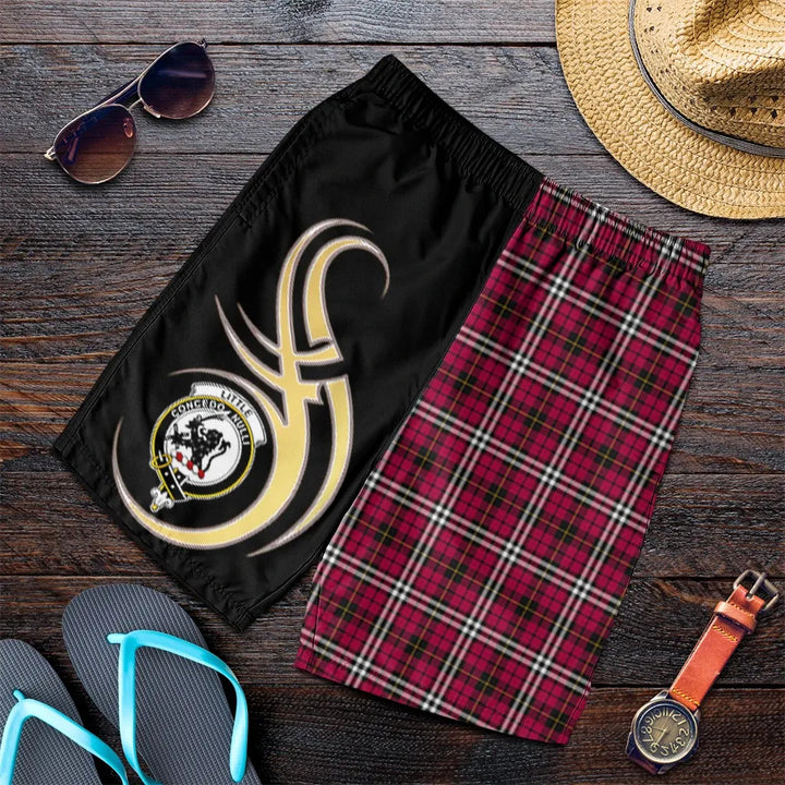 Scottish Little Clan Crest Tartan Believe in Me Men's Shorts