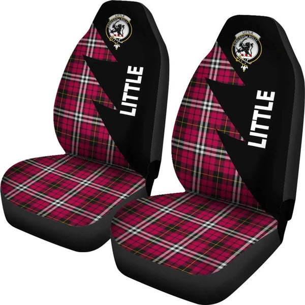 Scottish Little Clan Crest Tartan Car Seat Covers - Flash Style 2