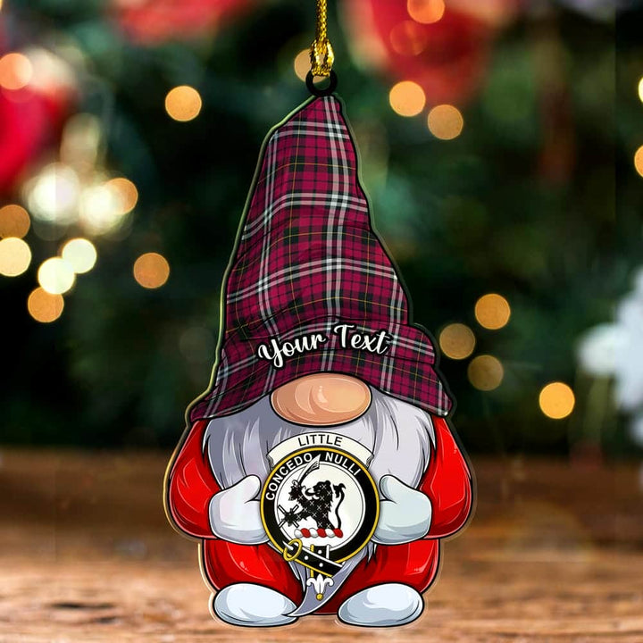 Scottish Little Clan Crest Tartan Christmas Gnome Ornament Custom Personalized Tartan Plaid 2