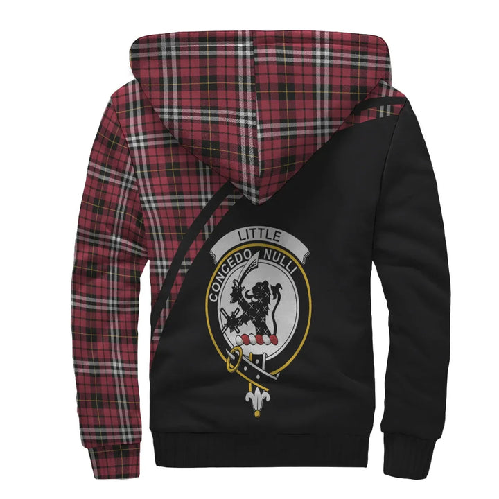 Scottish Little Clan Crest Tartan Curve Sherpa Hoodie
