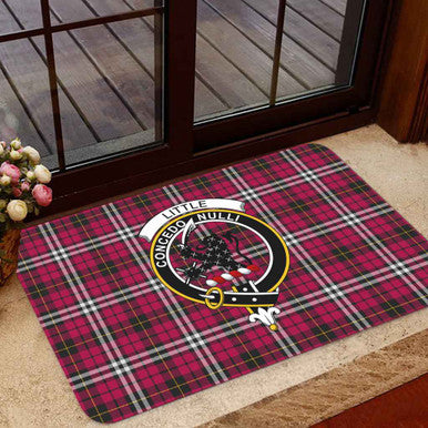 Scottish Little Clan Crest Tartan Door Mat Tartan Plaid 1