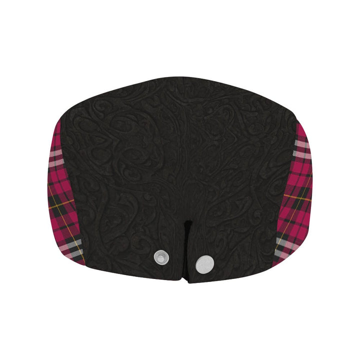 Scottish Little Clan Crest Tartan Flat Cap - Scratch Style Tartan Plaid 4