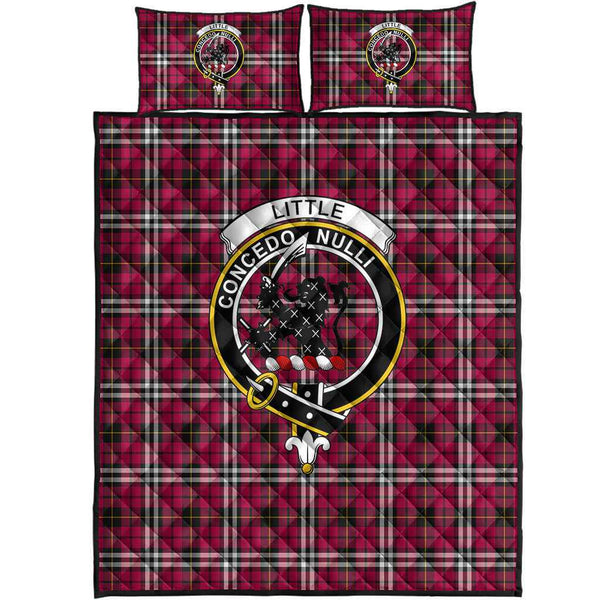 Scottish Little Clan Crest Tartan Quilt Bed Set Tartan Plaid 1