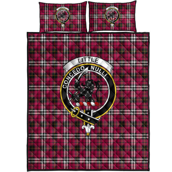 Scottish Little Clan Crest Tartan Quilt Bed Set Tartan Plaid 1