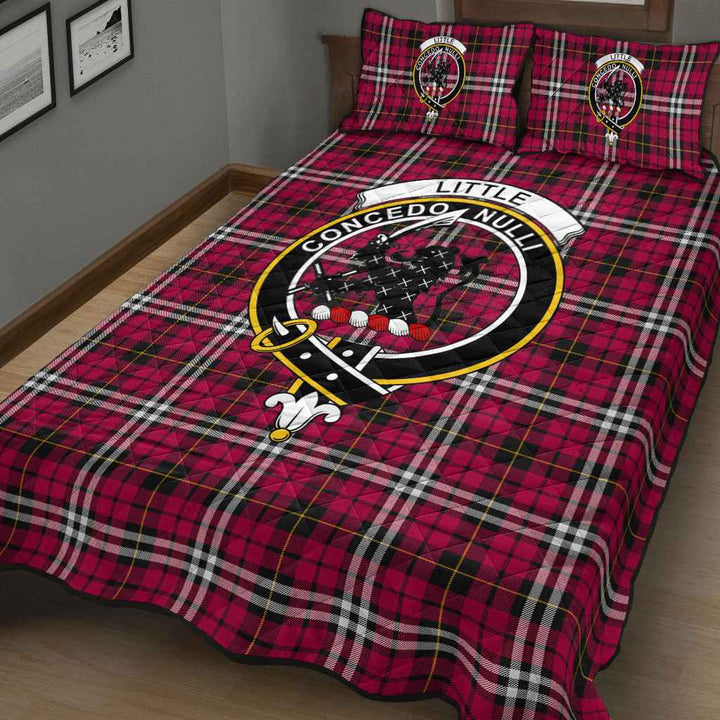 Scottish Little Clan Crest Tartan Quilt Bed Set Tartan Plaid 3