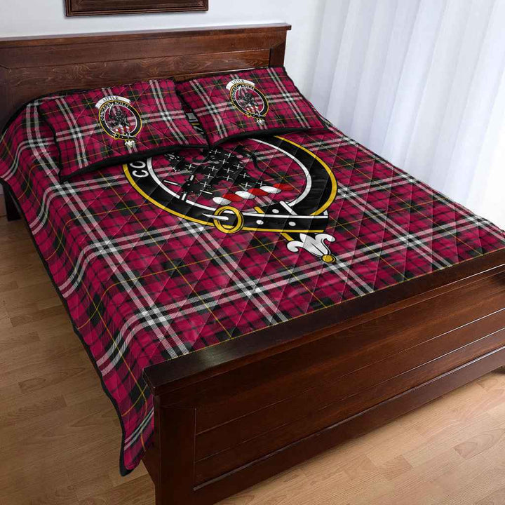 Scottish Little Clan Crest Tartan Quilt Bed Set Tartan Plaid 4