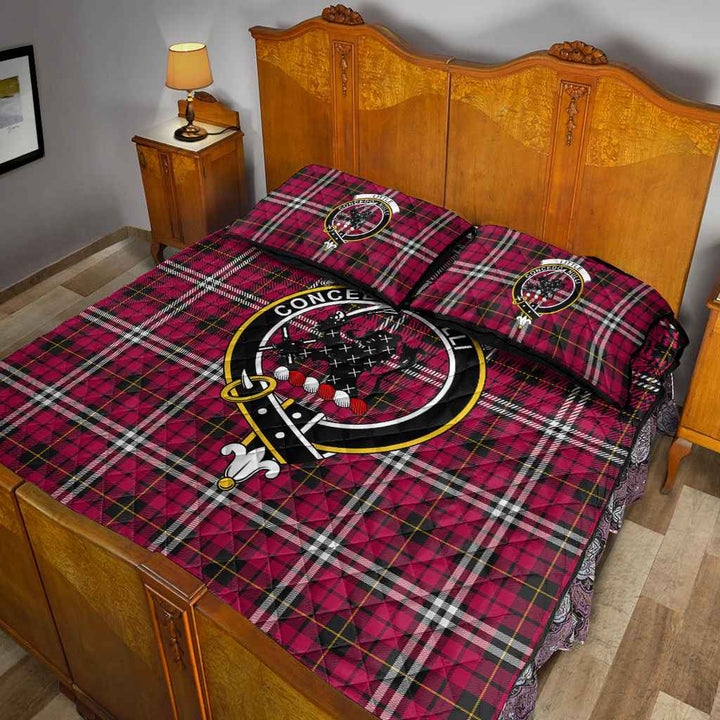 Scottish Little Clan Crest Tartan Quilt Bed Set Tartan Plaid 5