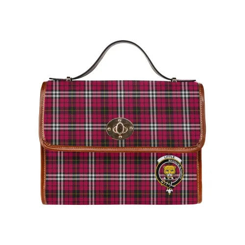 Scottish Little Clan Crest Tartan Waterproof Canvas Bag Tartan Plaid 1