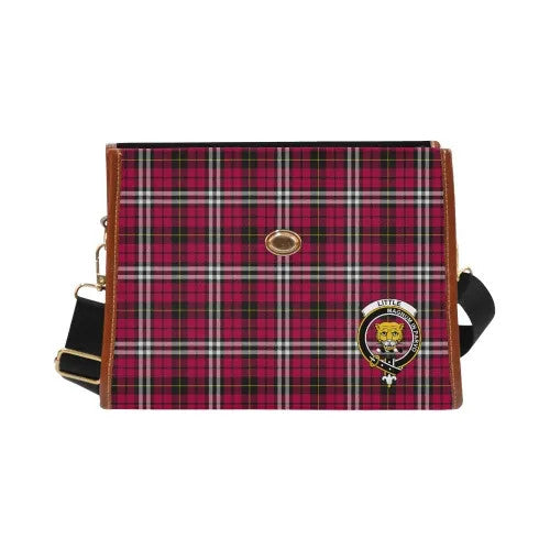 Scottish Little Clan Crest Tartan Waterproof Canvas Bag Tartan Plaid 2