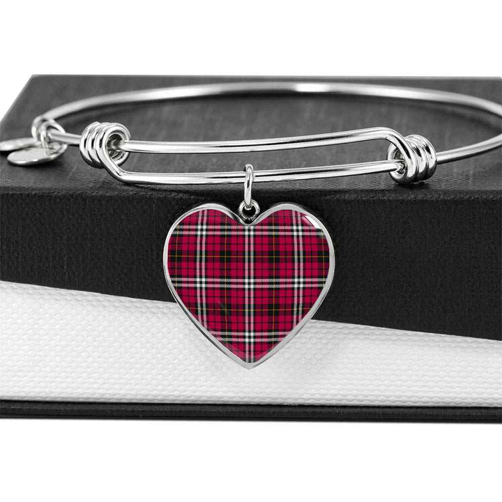 Scottish Little Clan Tartan Bangle Heart Tartan Plaid 5