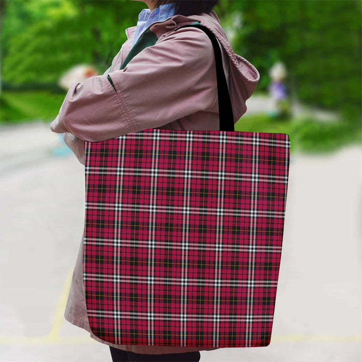 Scottish Little Clan Tartan Canvas Bag With Shoulder Strap Tartan Plaid 2