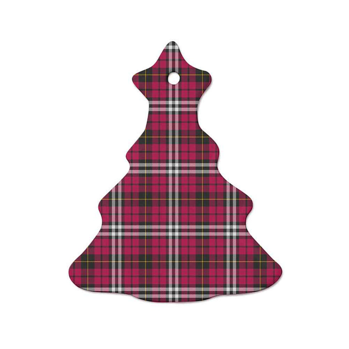 Scottish Little Clan Tartan Ceramic Ornament  Tree Shape Tartan Plaid