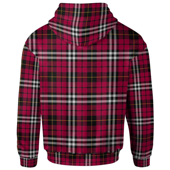 Scottish Little Clan Tartan Hoodie Back Side Tartan Plaid
