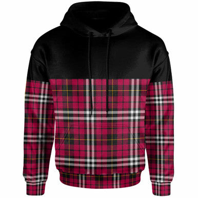 Scottish Little Clan Tartan Hoodie - Horizontal Style Front Side Tartan Plaid
