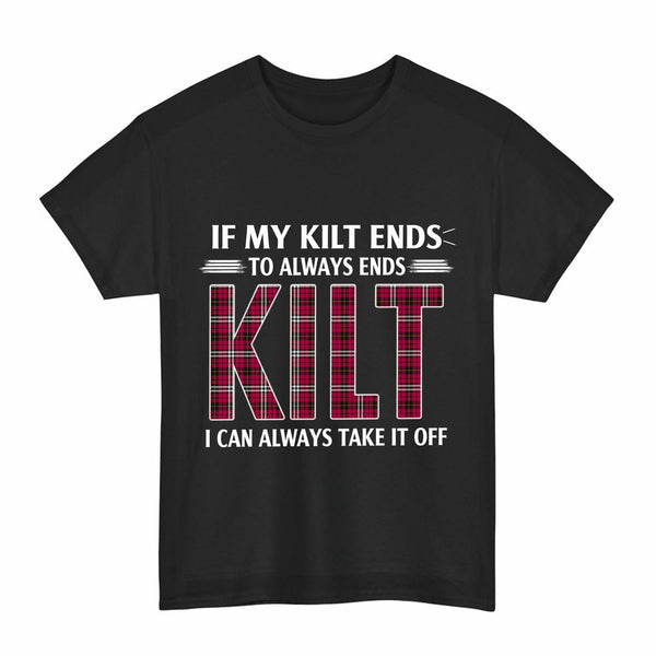 Scottish Little Clan Tartan Kilt Pride T-Shirt Tartan Plaid Black Color