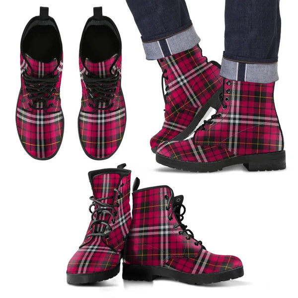 Scottish Little Clan Tartan Leather Boots