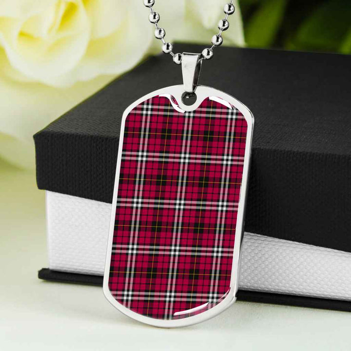 Scottish Little Clan Tartan Military Dog Tag Necklace Tartan Plaid 5