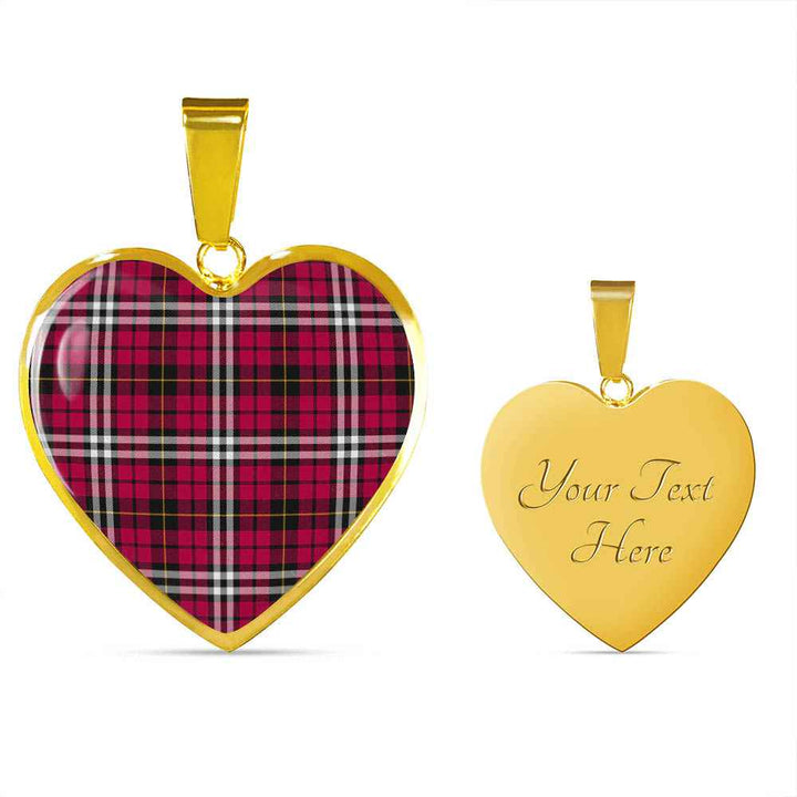 Scottish Little Clan Tartan Necklace Heart Tartan Plaid 4